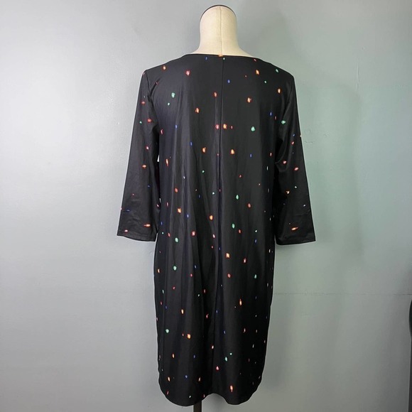 Dress Works Bah Hum Pug Christmas Holiday Scrooge Dog Festive Lights Dress Sz M - Picture 5 of 15